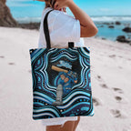 Adelaide Strikers Cricket Tote Bag Australian Cricket Mascot - Modern Indigenous Style