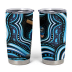 Adelaide Strikers Cricket Tumbler Cup Australian Cricket Mascot - Modern Indigenous Style