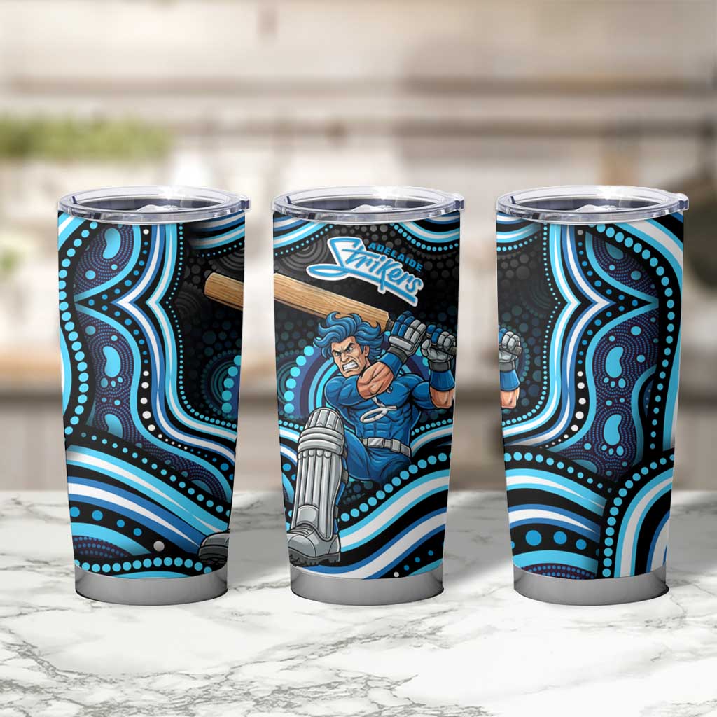 Adelaide Strikers Cricket Tumbler Cup Australian Cricket Mascot - Modern Indigenous Style