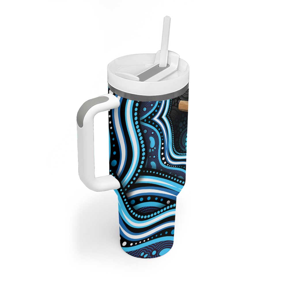 Adelaide Strikers Cricket Tumbler With Handle Australian Cricket Mascot - Modern Indigenous Style