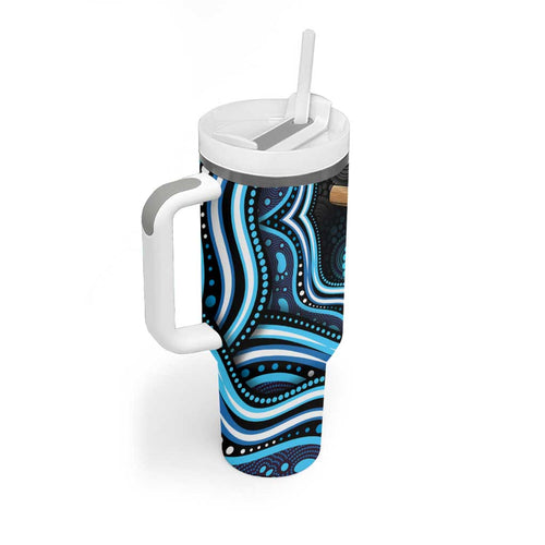 Adelaide Strikers Cricket Tumbler With Handle Australian Cricket Mascot - Modern Indigenous Style