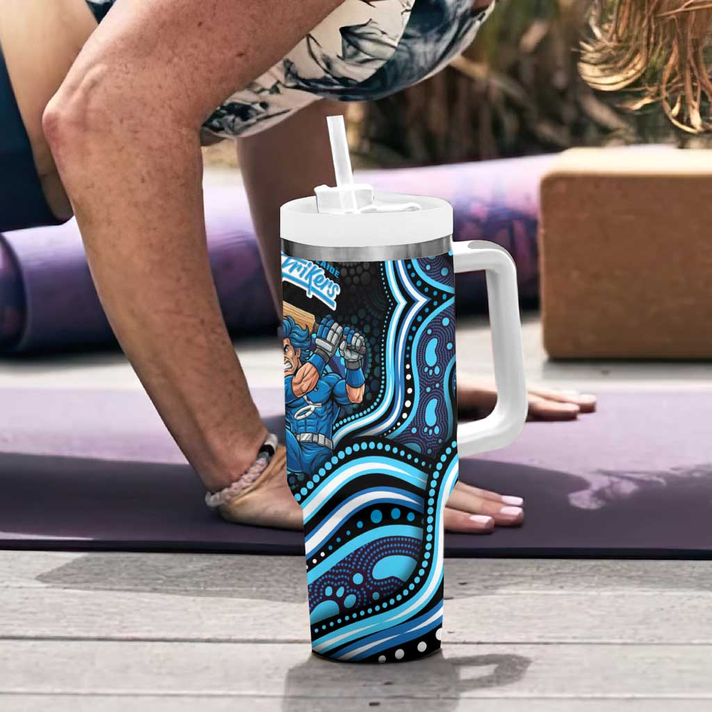 Adelaide Strikers Cricket Tumbler With Handle Australian Cricket Mascot - Modern Indigenous Style