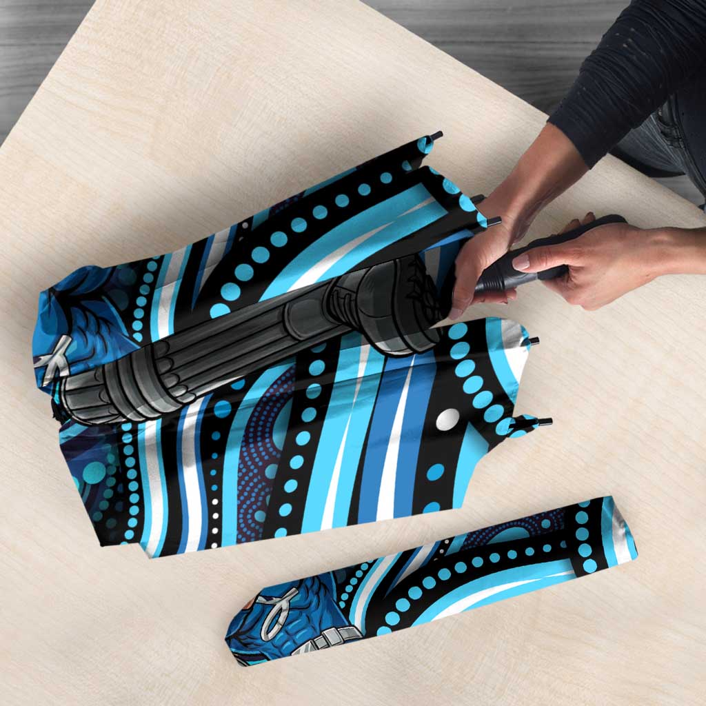Adelaide Strikers Cricket Umbrella Australian Cricket Mascot - Modern Indigenous Style