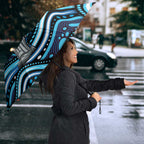 Adelaide Strikers Cricket Umbrella Australian Cricket Mascot - Modern Indigenous Style