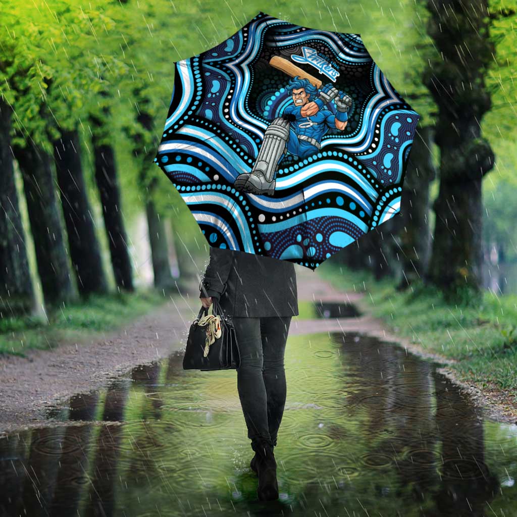 Adelaide Strikers Cricket Umbrella Australian Cricket Mascot - Modern Indigenous Style