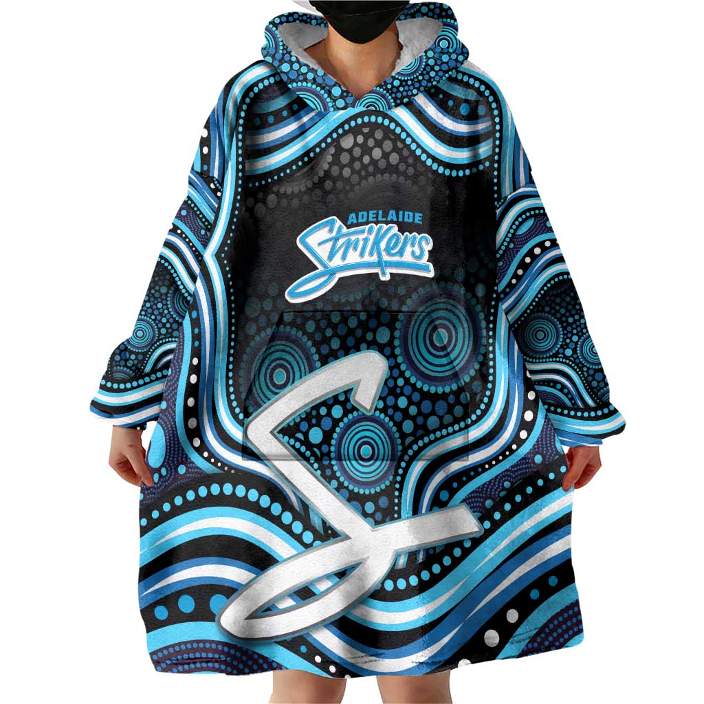 Adelaide Strikers Cricket Wearable Blanket Hoodie Australian Cricket Mascot - Modern Indigenous Style