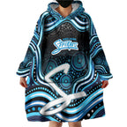 Adelaide Strikers Cricket Wearable Blanket Hoodie Australian Cricket Mascot - Modern Indigenous Style