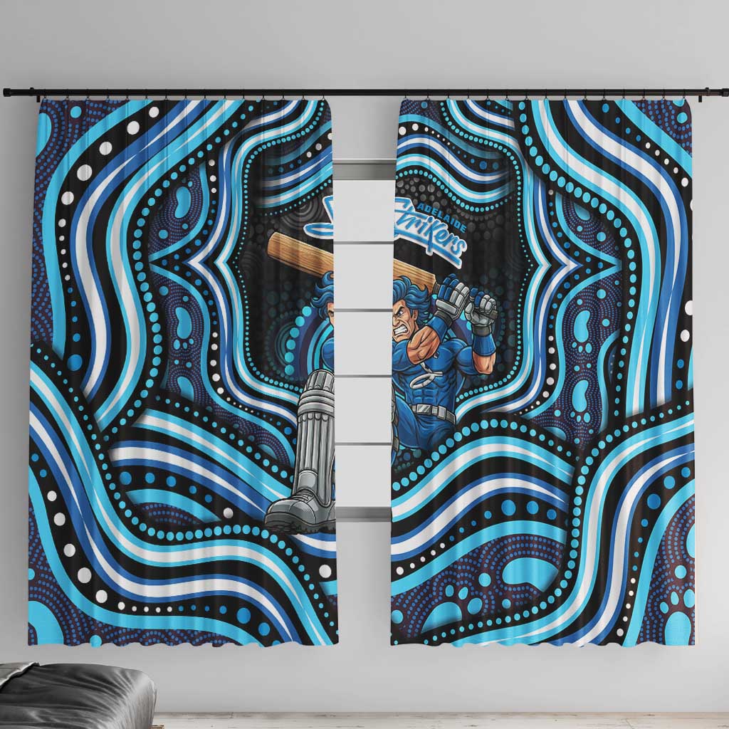 Adelaide Strikers Cricket Window Curtain Australian Cricket Mascot - Modern Indigenous Style