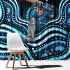 Adelaide Strikers Cricket Window Curtain Australian Cricket Mascot - Modern Indigenous Style