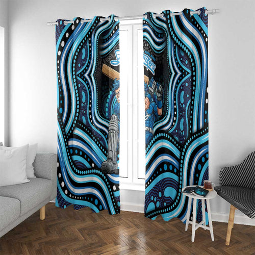 Adelaide Strikers Cricket Window Curtain Australian Cricket Mascot - Modern Indigenous Style