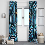 Adelaide Strikers Cricket Window Curtain Australian Cricket Mascot - Modern Indigenous Style