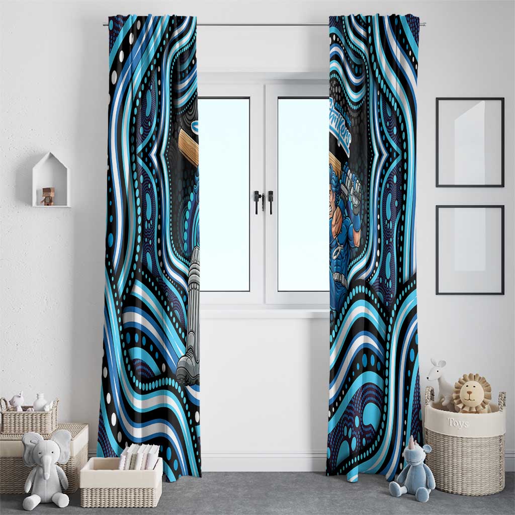 Adelaide Strikers Cricket Window Curtain Australian Cricket Mascot - Modern Indigenous Style