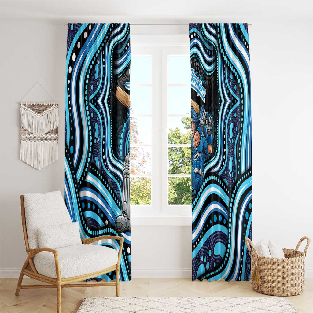 Adelaide Strikers Cricket Window Curtain Australian Cricket Mascot - Modern Indigenous Style
