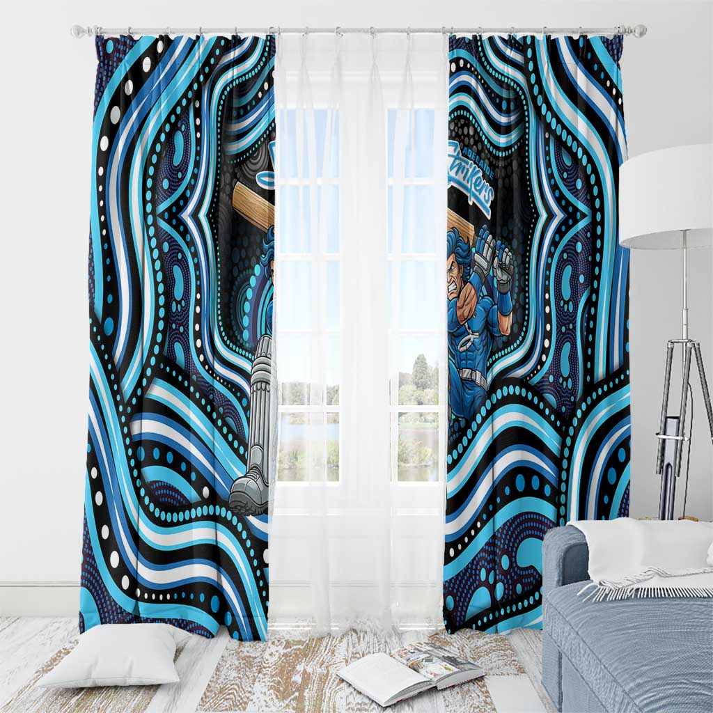 Adelaide Strikers Cricket Window Curtain Australian Cricket Mascot - Modern Indigenous Style