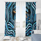 Adelaide Strikers Cricket Window Curtain Australian Cricket Mascot - Modern Indigenous Style
