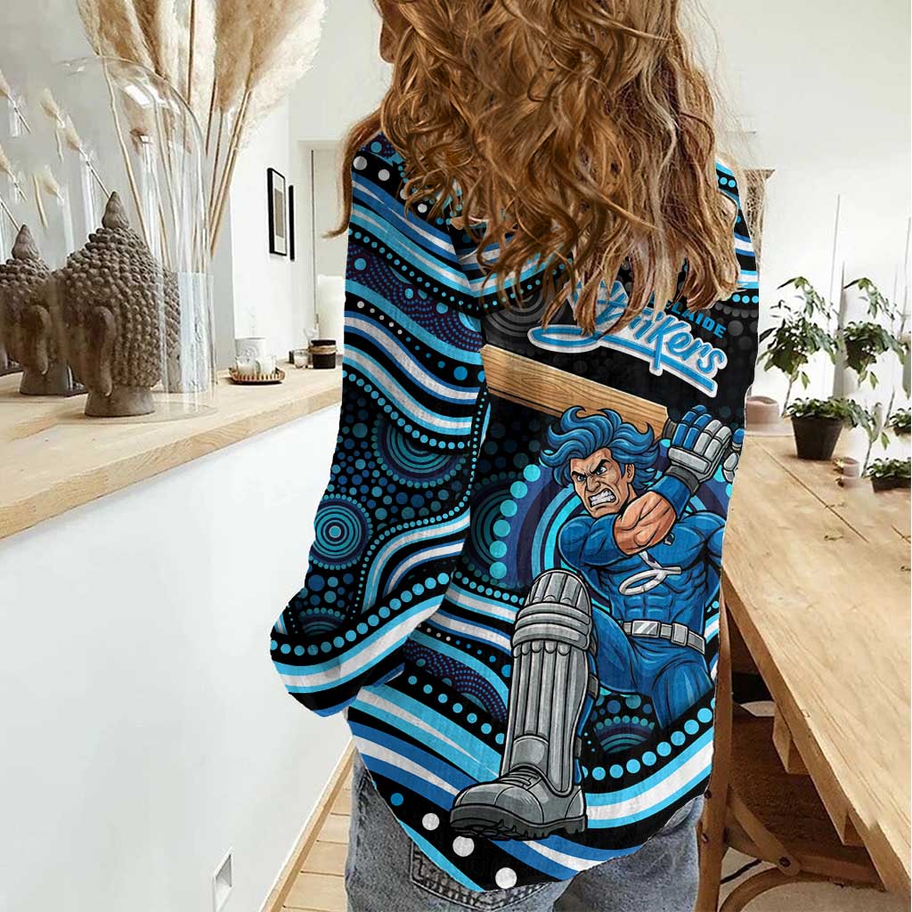Adelaide Strikers Cricket Women Casual Shirt Australian Cricket Mascot - Modern Indigenous Style