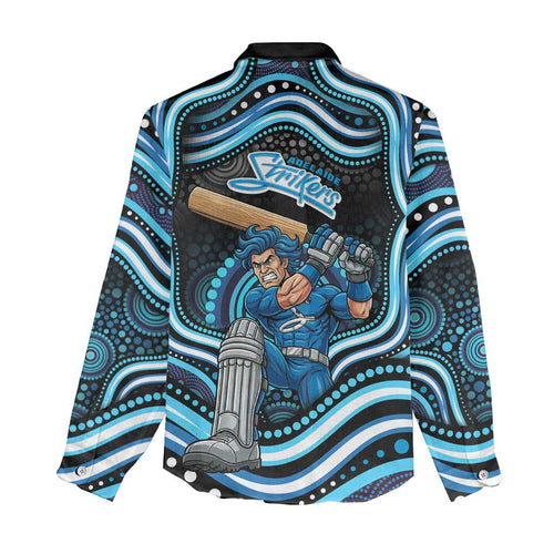 Adelaide Strikers Cricket Women Casual Shirt Australian Cricket Mascot - Modern Indigenous Style