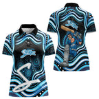 Adelaide Strikers Cricket Women Polo Shirt Australian Cricket Mascot - Modern Indigenous Style