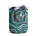 Brisbane Heat Cricket Laundry Basket Australian Cricket Mascot - Modern Indigenous Style