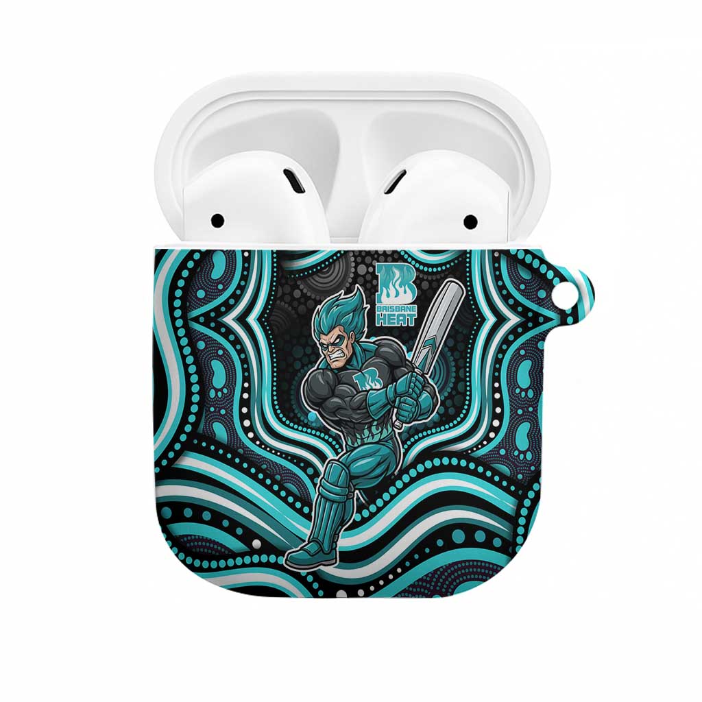 Brisbane Heat Cricket AirPods Case Australian Cricket Mascot - Modern Indigenous Style