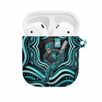 Brisbane Heat Cricket AirPods Case Australian Cricket Mascot - Modern Indigenous Style