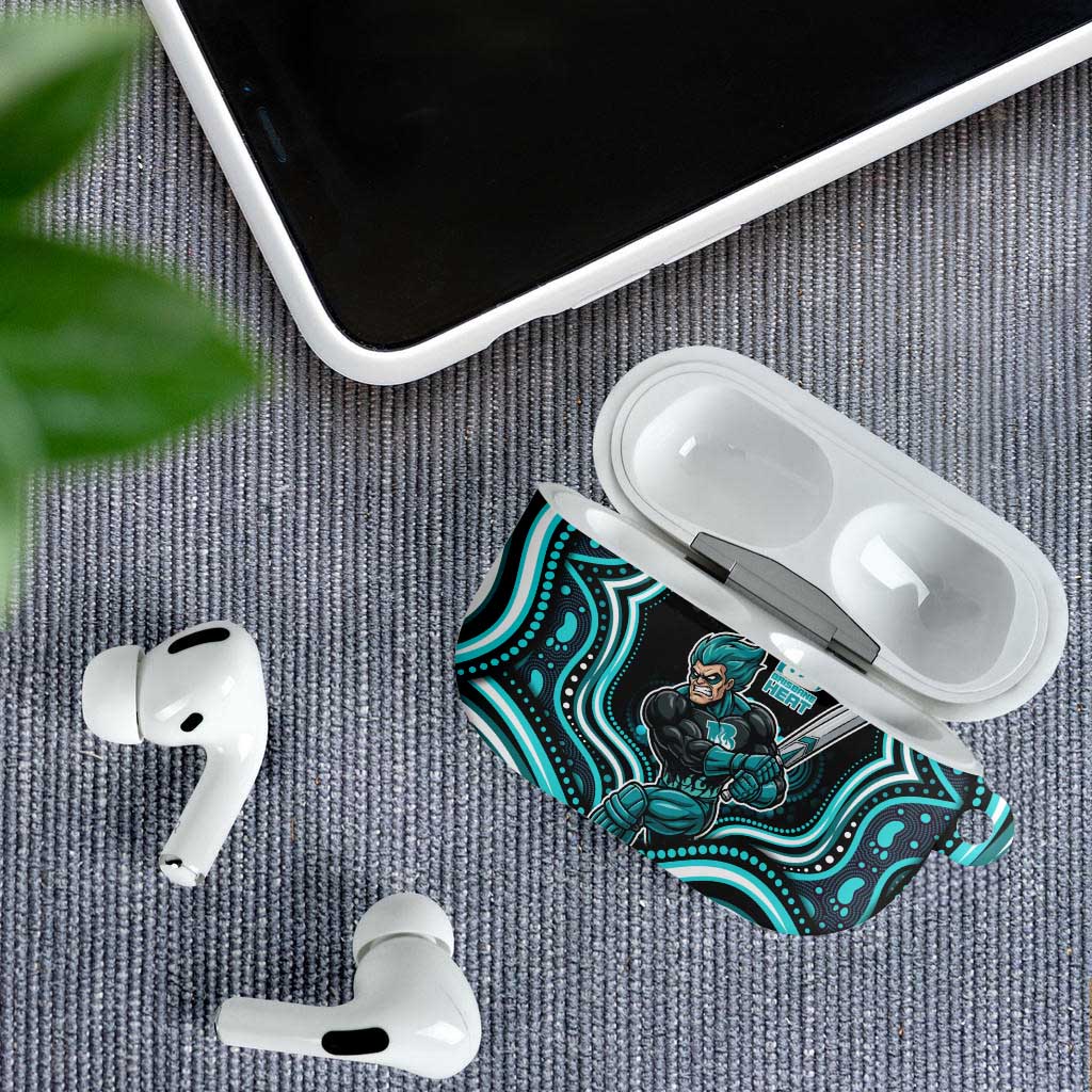 Brisbane Heat Cricket AirPods Case Australian Cricket Mascot - Modern Indigenous Style