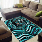 Brisbane Heat Cricket Area Rug Australian Cricket Mascot - Modern Indigenous Style