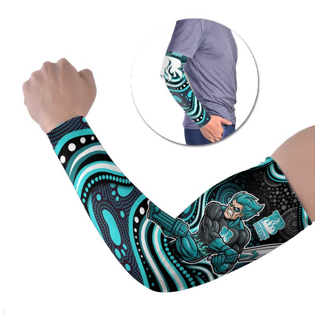 Brisbane Heat Cricket Arm Sleeves Australian Cricket Mascot - Modern Indigenous Style