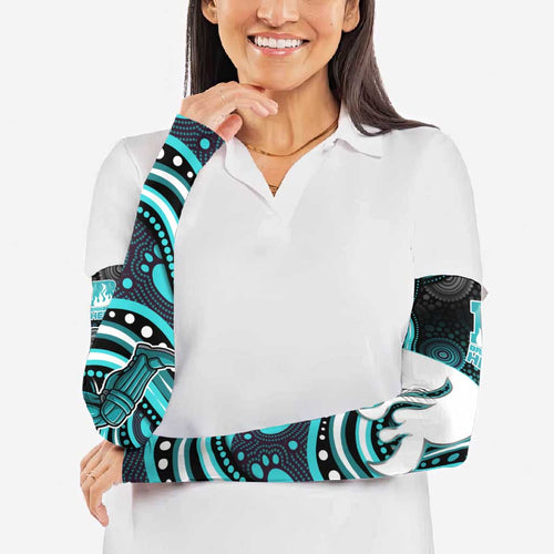 Brisbane Heat Cricket Arm Sleeves Australian Cricket Mascot - Modern Indigenous Style