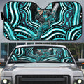 Brisbane Heat Cricket Auto Sun Shade Australian Cricket Mascot - Modern Indigenous Style