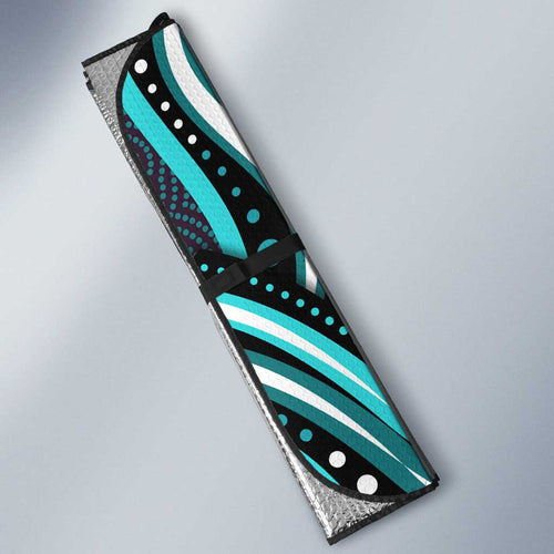 Brisbane Heat Cricket Auto Sun Shade Australian Cricket Mascot - Modern Indigenous Style