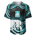 Brisbane Heat Cricket Baseball Jersey Australian Cricket Mascot - Modern Indigenous Style