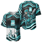 Brisbane Heat Cricket Baseball Jersey Australian Cricket Mascot - Modern Indigenous Style