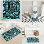 Brisbane Heat Cricket Bathroom Set Australian Cricket Mascot - Modern Indigenous Style
