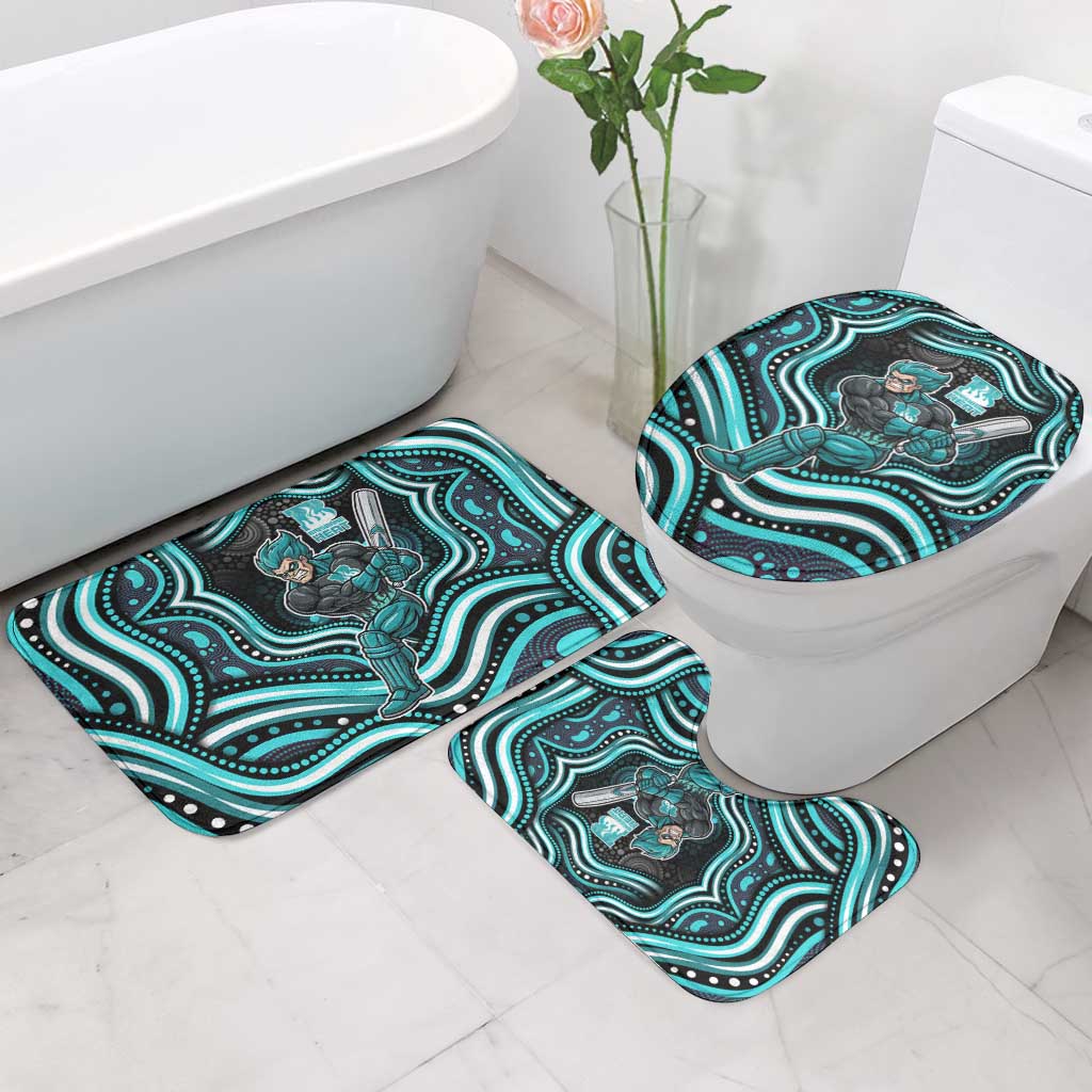 Brisbane Heat Cricket Bathroom Set Australian Cricket Mascot - Modern Indigenous Style