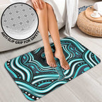 Brisbane Heat Cricket Bathroom Set Australian Cricket Mascot - Modern Indigenous Style