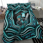 Brisbane Heat Cricket Bedding Set Australian Cricket Mascot - Modern Indigenous Style