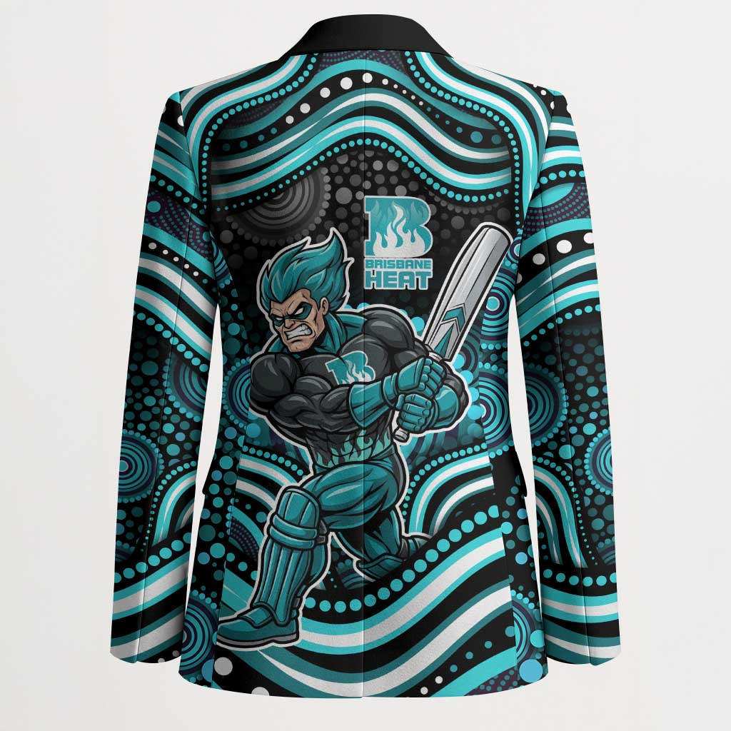 Brisbane Heat Cricket Blazer Australian Cricket Mascot - Modern Indigenous Style