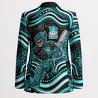 Brisbane Heat Cricket Blazer Australian Cricket Mascot - Modern Indigenous Style