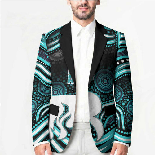 Brisbane Heat Cricket Blazer Australian Cricket Mascot - Modern Indigenous Style