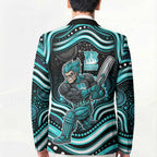 Brisbane Heat Cricket Blazer Australian Cricket Mascot - Modern Indigenous Style