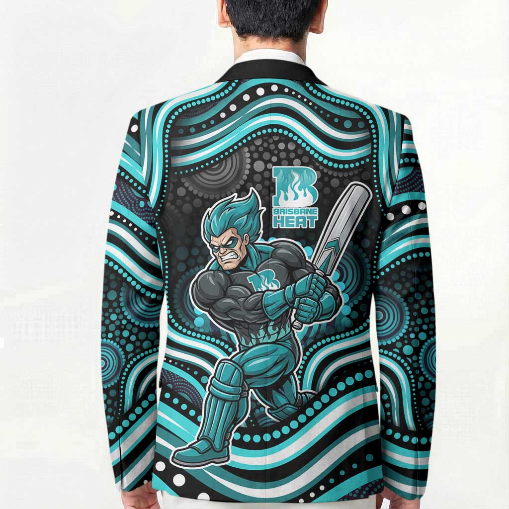 Brisbane Heat Cricket Blazer Australian Cricket Mascot - Modern Indigenous Style