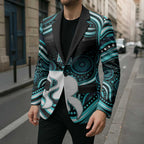 Brisbane Heat Cricket Blazer Australian Cricket Mascot - Modern Indigenous Style
