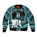 Brisbane Heat Cricket Bomber Jacket Australian Cricket Mascot - Modern Indigenous Style