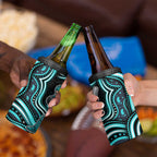 Brisbane Heat Cricket 4 in 1 Can Cooler Tumbler Australian Cricket Mascot - Modern Indigenous Style