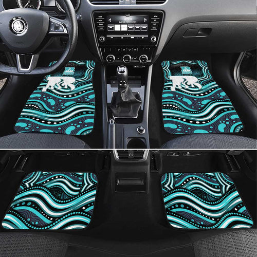 Brisbane Heat Cricket Car Mats Australian Cricket Mascot - Modern Indigenous Style