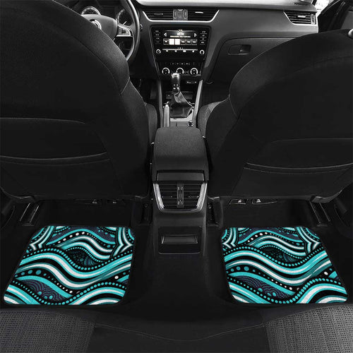 Brisbane Heat Cricket Car Mats Australian Cricket Mascot - Modern Indigenous Style