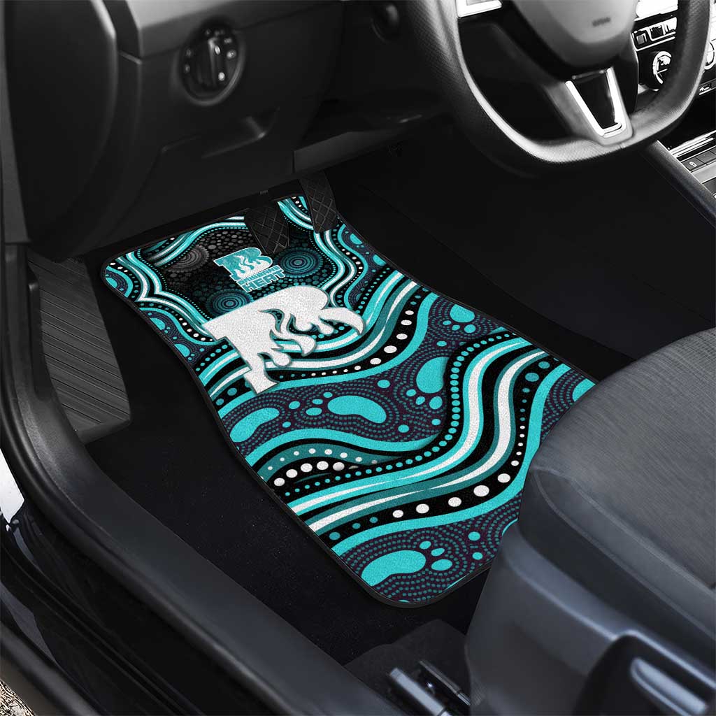 Brisbane Heat Cricket Car Mats Australian Cricket Mascot - Modern Indigenous Style