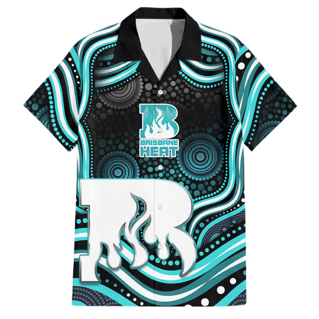 Brisbane Heat Cricket Family Matching Tank Maxi Dress and Hawaiian Shirt Australian Cricket Mascot - Modern Indigenous Style