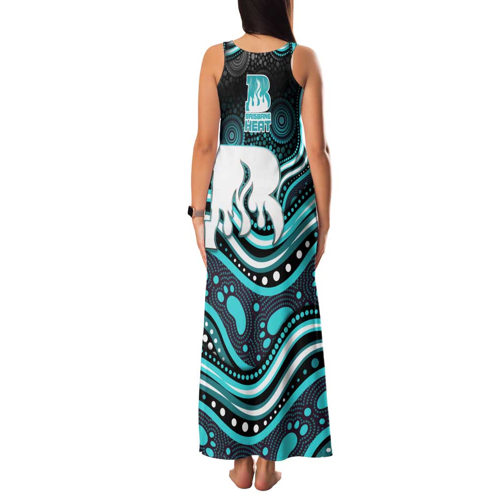 Brisbane Heat Cricket Family Matching Tank Maxi Dress and Hawaiian Shirt Australian Cricket Mascot - Modern Indigenous Style